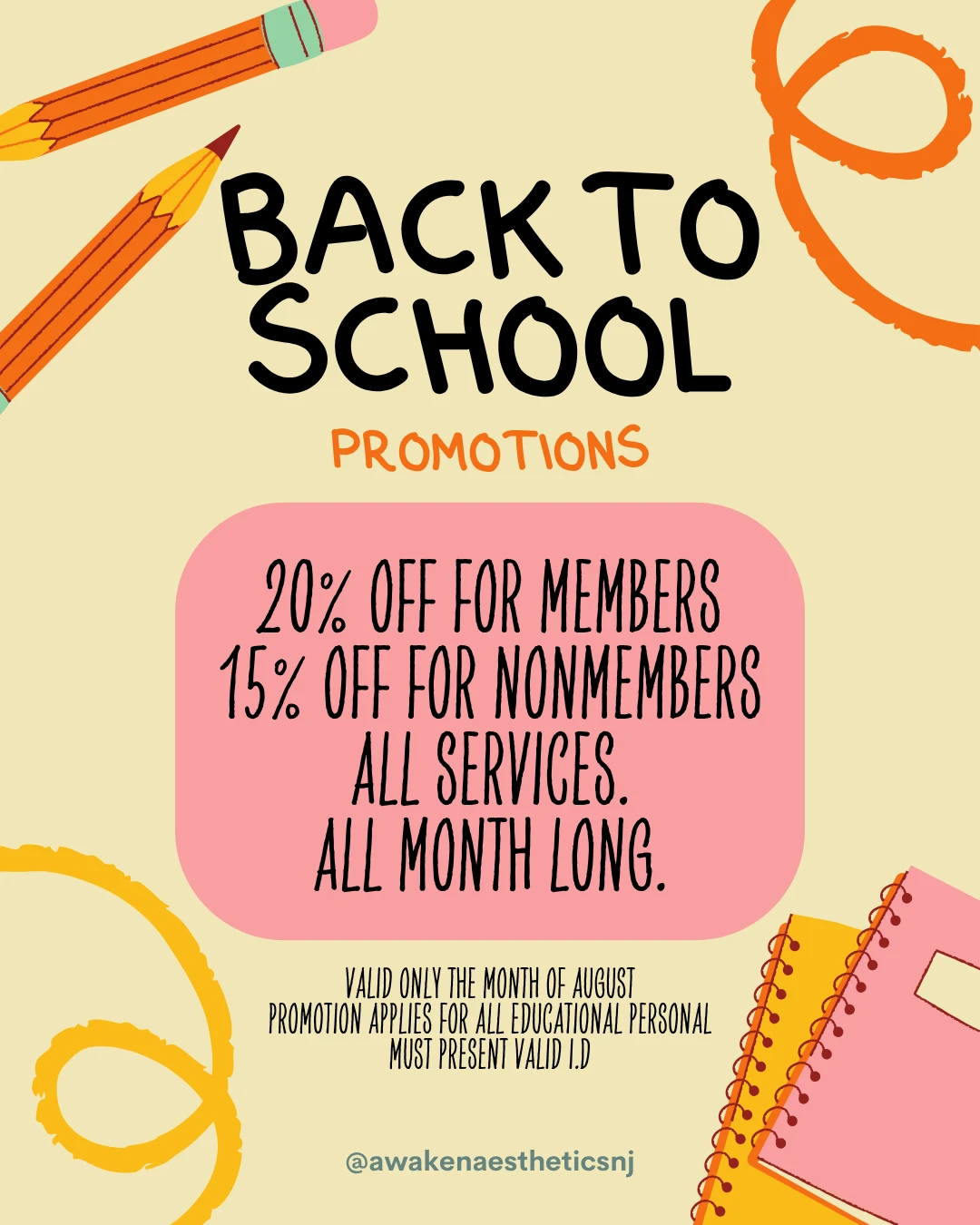 back to school promo post and flyer