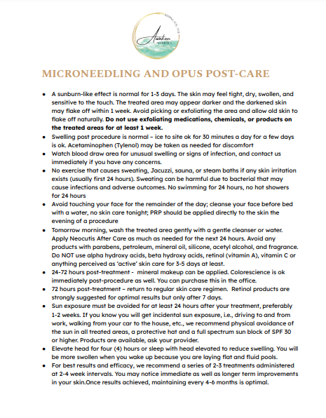 Microneedling Post-Care Instructions | Awaken Aesthetics | Hammonton, NJ